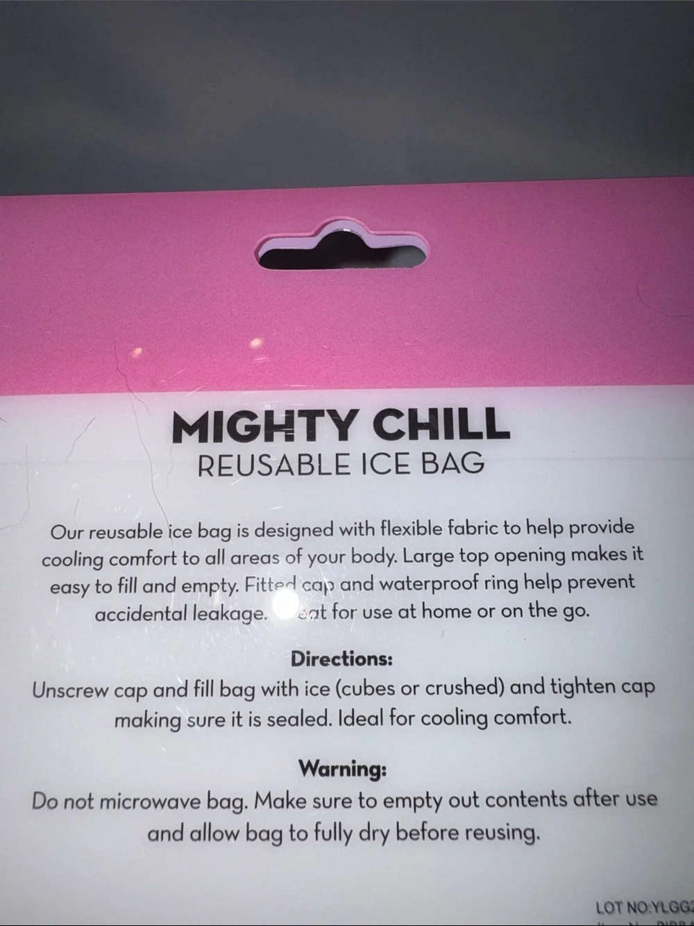 Disney Minnie Mouse Pink/Black Mighty Chill ReusableIce Bag, Cooling Comfort
